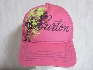 バートン burton キャップ 帽子 ピンク 南3185