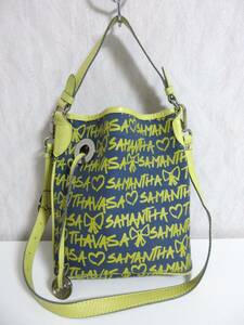 Samantha Tabasa 2way حقيبة يد كتف بشعار كحلي أصفر وكحلي جنوب 3286 Samantha Tabasa ، حقيبة ، حقيبة ، حقيبة يد