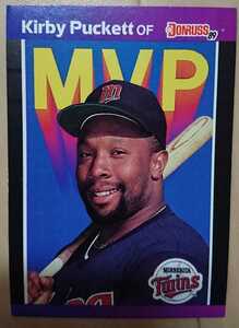 ★KIRBY PUCKETT DONRUSS 1989 MVP #BC-1 メジャーリーグ MLB 大リーグ カービー パケット MINNESOTA TWINS ミネソタ ツインズ