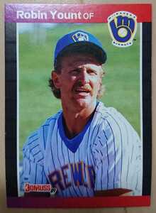 ★ROBIN YOUNT DONRUSS 1989 #55 メジャーリーグ MLB 大リーグ ロビン ヨーント MILWAUKEE BREWERS ミルウォーキー ブルワーズ HOF