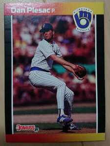 ★DAN PLESAC DONRUSS 1989 #382 メジャーリーグ MLB 大リーグ ダン プリサック MILWAUKEE BREWERS ミルウォーキー ブルワーズ