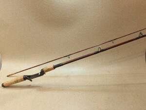 ヘドン Heddon パル Pal Pro Weight #6786 6 1/2 タバコグラス 2ピース ベイトロッド オールドロッド 訳あり品 (6-929