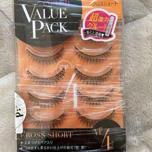 バリューパック アイラッシュ VP-4 クロスショート つけまつげ 5ペア入り
