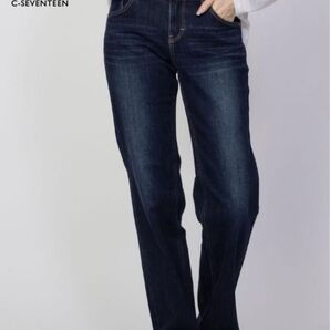 C17 美脚デニム ストレートデニムパンツ