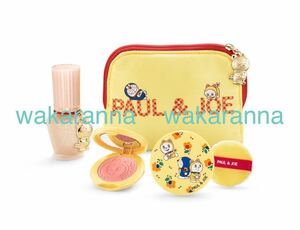 новый товар PAUL&JOE ограниченный товар Doraemon сотрудничество Рождество набор нераспечатанный Hori te- комплект гонг mi Chan пудра щеки праймер желтый цвет сумка 