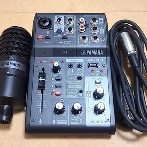 YAMAHA AG03MK2 オーディオインターフェース コンデンサーマイク ヤマハ ブラック ミキサー DTM