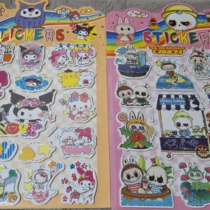 ラブブ サンリオ シール 立体 大判 シール セット
