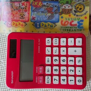 SHARP EL-760T レッド 電卓 計算機 事務用品