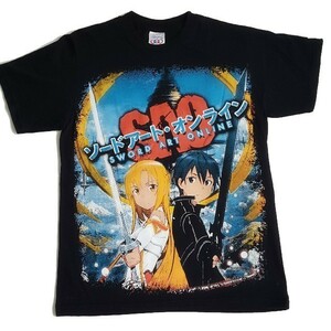 【新品】ソードアートオンライン①アスナ＆キリトTシャツLサイズ 日本未発売 海外輸入品 北米限定品 劇場版 SWORD ART ONLINE