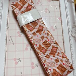 リボンセット 多色デザイン グログランリボン38mmまとめうり。未使用03
