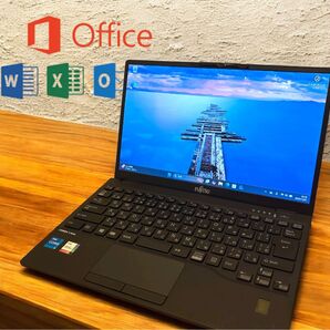 Windows11 / 第11世代Core i5 /Office付/モバイルノートPC FUJITSU 富士通 SSD フルHD