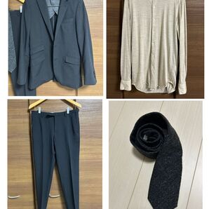 美品 スーツカンパニー 青山 スーツセレクト 新卒 スーツ セットアップ ユニクロ バーバリー ポールスミス タケオキクチ グレー