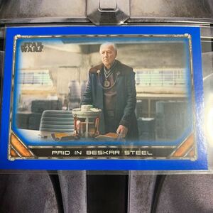 2020 topps スターウォーズ マンダロリアン client ブルー