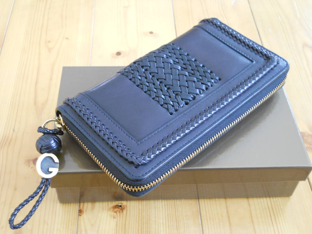 廃盤品/付属品あり極 GUCCI ウーブンウェブ 刺繍 グッチ 長財布 ...
