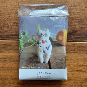 【新品・未開封】刺しゅうキット 『nekogao 刺繍ブローチ フルーツリース PHC-124-2』 Piece ピース