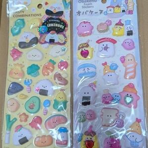 マシュマロ 食べ物 ぷっくり もっちり ぷくぷく 3Dシール ラインストーン