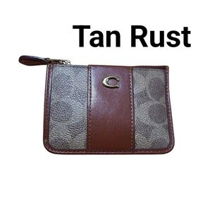 Coach コーチ カードケース コインケース キーリング付き ブラウン