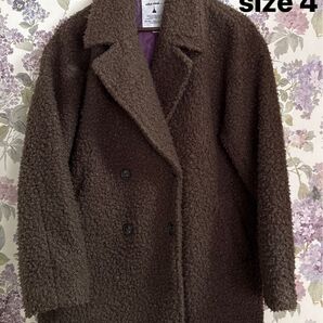 Niko and… クルン プードルボア コート ブラウン