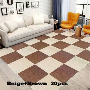 タイルカーペット ベージュ ブラウン 30枚セット まとめ売り
