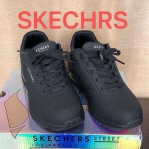 Skechers スケッチャーズ UNO WEDGE-HI STEPS 177520-BBK レディース スニーカー