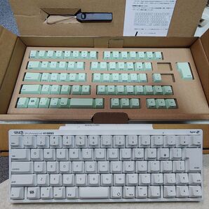 HHKB Professional HYBRID Type-S 雪 日本語配列 山葵キートップセット
