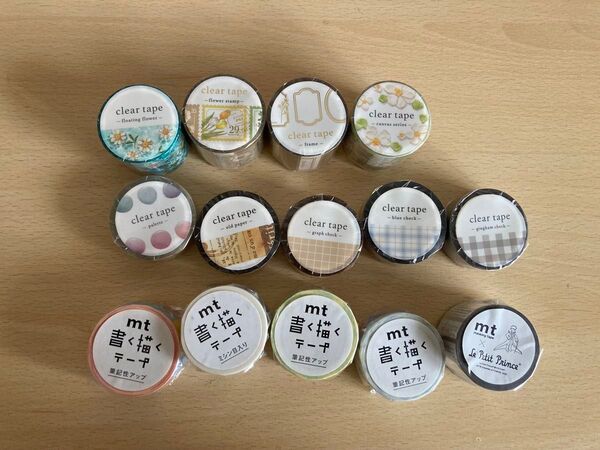 【マスキングテープ】マスキングテープ・クリアテープセット(14点)