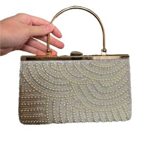 結婚式 ハンドバッグ パール シルバー ショルダー