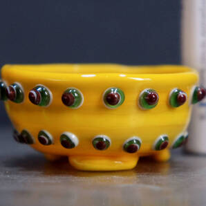 裕子 ミニ盆栽鉢 コアガラス 植木鉢 直径4.6cm 高さ2cm