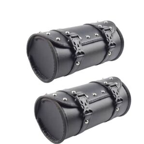 ツールバック2個セット・サイドバック ブラックカラー 汎用 バイクバッグ