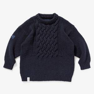 希少★新品本物【紺★サイズ1】★FADED CABLE KNIT フェードケーブルニット 正規店購入 ディセンダント 限定品 入手困難 DESCENDANT 20A/W 