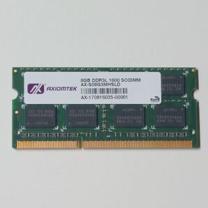 AXIOMTEK 8GB DDR3L 1600 SODIMM AX-S08G3MHSLD メモリ