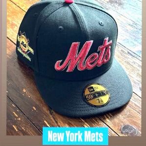 【お勧め】HOMEGAME 別注・59FIFTYMets 25th BLACK 7 3/4 (61.5cm)