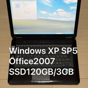 Windows XP SP5改 3GB SSD120GB Office2007 VAIO VGN-CS60B