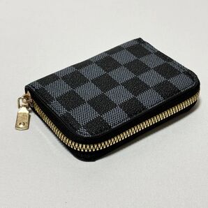 市松模様 格子柄 チェック ブラック 黒 カードケース メンズ レディース 男女兼用