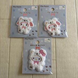 ② セリア Seria サンリオ ワッペン キティ マイメロ セット シールワッペン