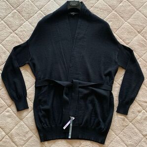 ウィークエンド マックスマーラWEEKEND MAX MARAカシュクールカーディガン黒 Sサイズ ベルト付き