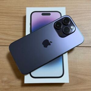 【極美品】Apple アップル iPhone 14 Pro ディープパープル 512GB 本体