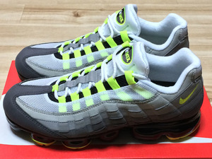 新品 未使用 正規品 ◆ NIKE AIR VAPORMAX 95 NEON 28.5cm ◆ 激レア 大人気商品 GOAT鑑定書付