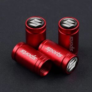 エアバルブキャップ【スズキ・レッド】