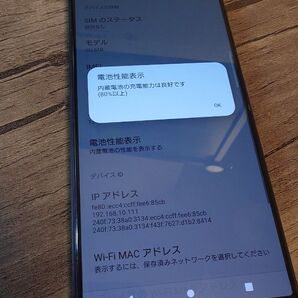 【ジャンク品】SONY xperia 1 ⅲ フロストパープル ドコモ版