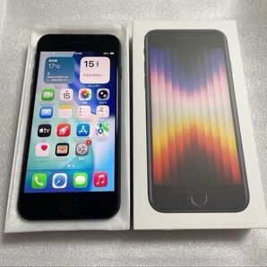 iPhone SE 第3世代 64GB ミッドナイト 純正バッテリー容量91% iOS26.1 SIMフリー 付属品完備
