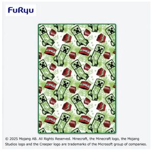 マインクラフト 大きな毛布 クリーパー TNT ブランケット ひざ掛け FuRyu