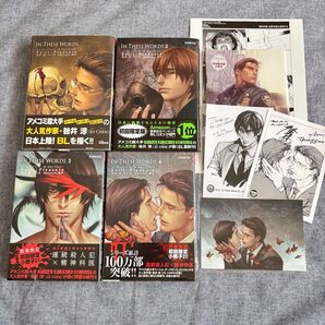 新品あり IN THESE WORDS 限定版 小冊子 ギルトプレジャー 咎井淳 特典 ペーパー イラストカード 初版本 未開封