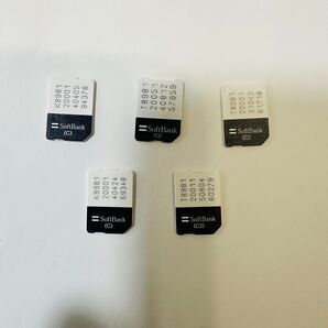 ソフトバンク(C)解約済み nanosimカード 5枚セット アクティベーション用 ナノシムカード SIMカード