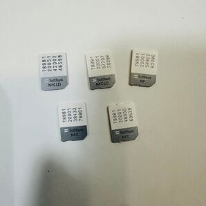 ソフトバンク NFC NP 解約済み nanosimカード 5枚セット アクティベーション用 ナノシムカード SIMカード