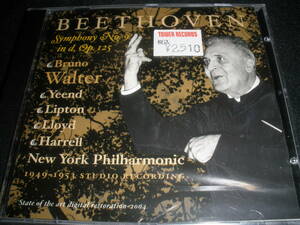 新品 ブルーノ・ワルター ベートーヴェン 交響曲 第9番 合唱 ニューヨーク・フィルハーモニック M＆A リマスター Beethoven Walter