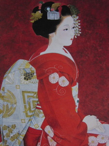 Art hand Auction 加藤彰, [舞妓], 来自罕见的装裱艺术收藏, 包含新框架, 状况良好, 已含邮费, 日本画家, 绘画, 油画, 肖像