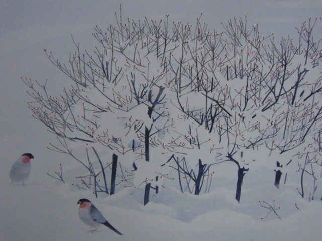 कज़ुओ काकुराई, [बर्फबारी], एक दुर्लभ फ़्रेमयुक्त कला पुस्तक से, फ्रेम के साथ बिल्कुल नया, अच्छी हालत, डाक शुल्क शामिल है, जापानी चित्रकार, चित्रकारी, तैल चित्र, प्रकृति, परिदृश्य चित्रकला