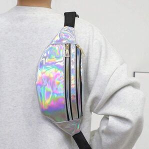 ボディバッグ ウエストバッグ 男女兼用 キラキラ