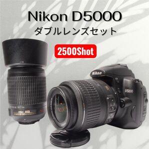 【ショット数2509】Nikon D5000 ダブルレンズ セット新品購入時 元箱付